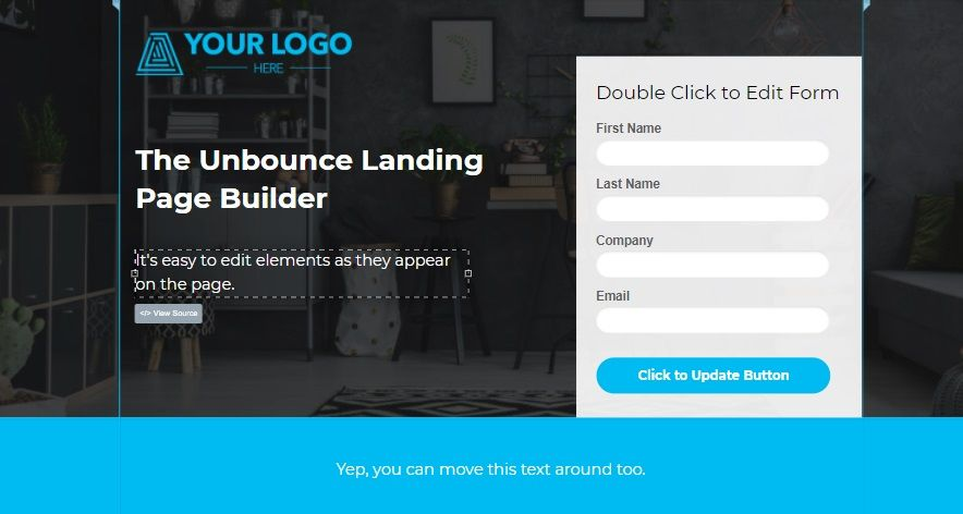 unbounce page builder