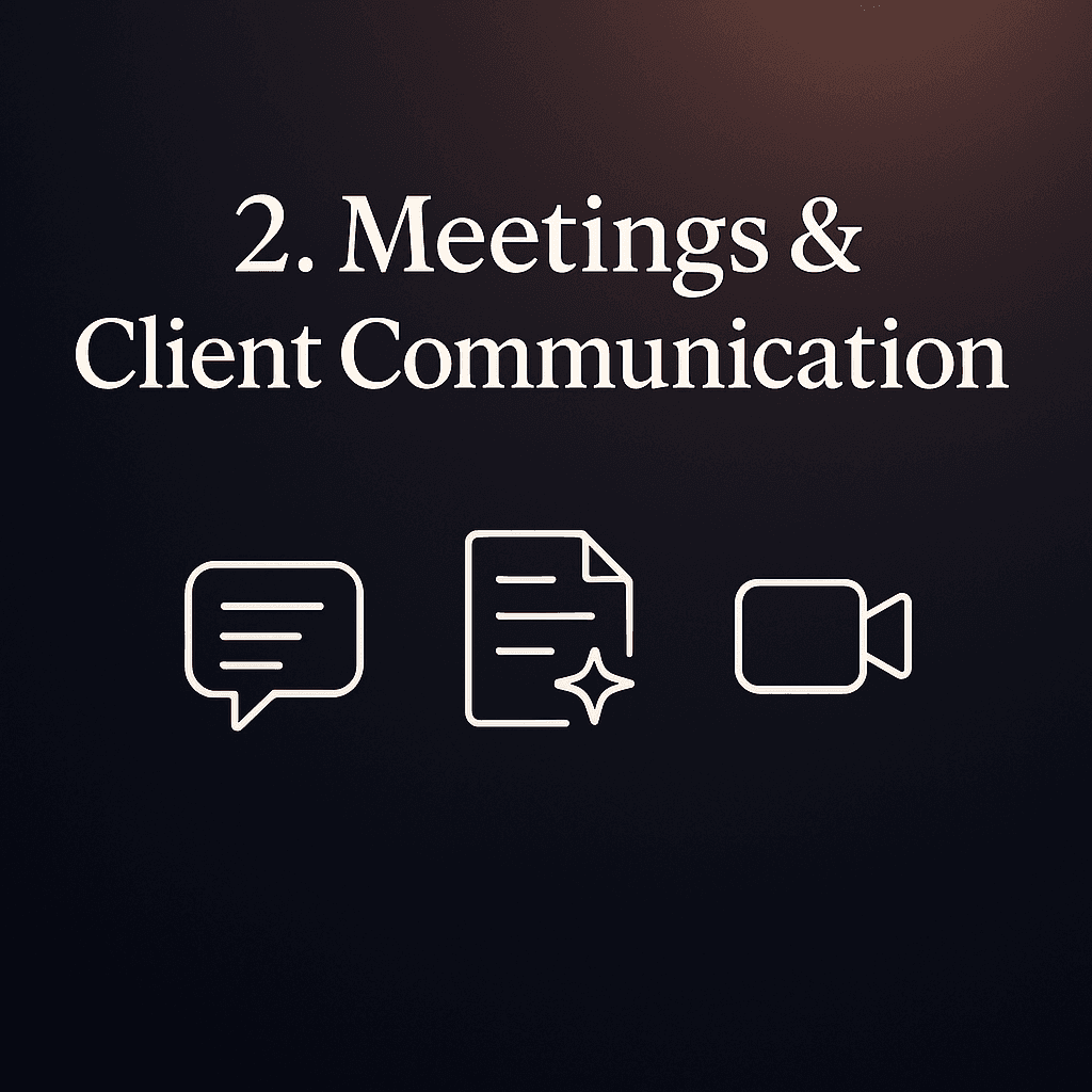 agency meetings and comms AI tools