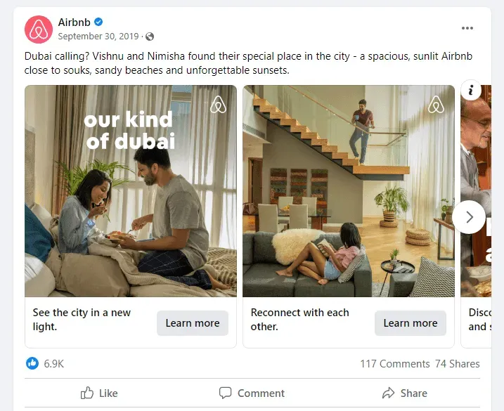 Airbnb dynamic remarketing