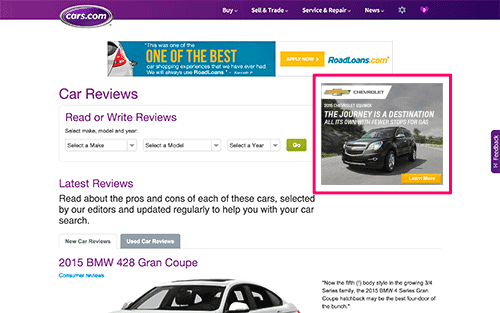 cars.com website