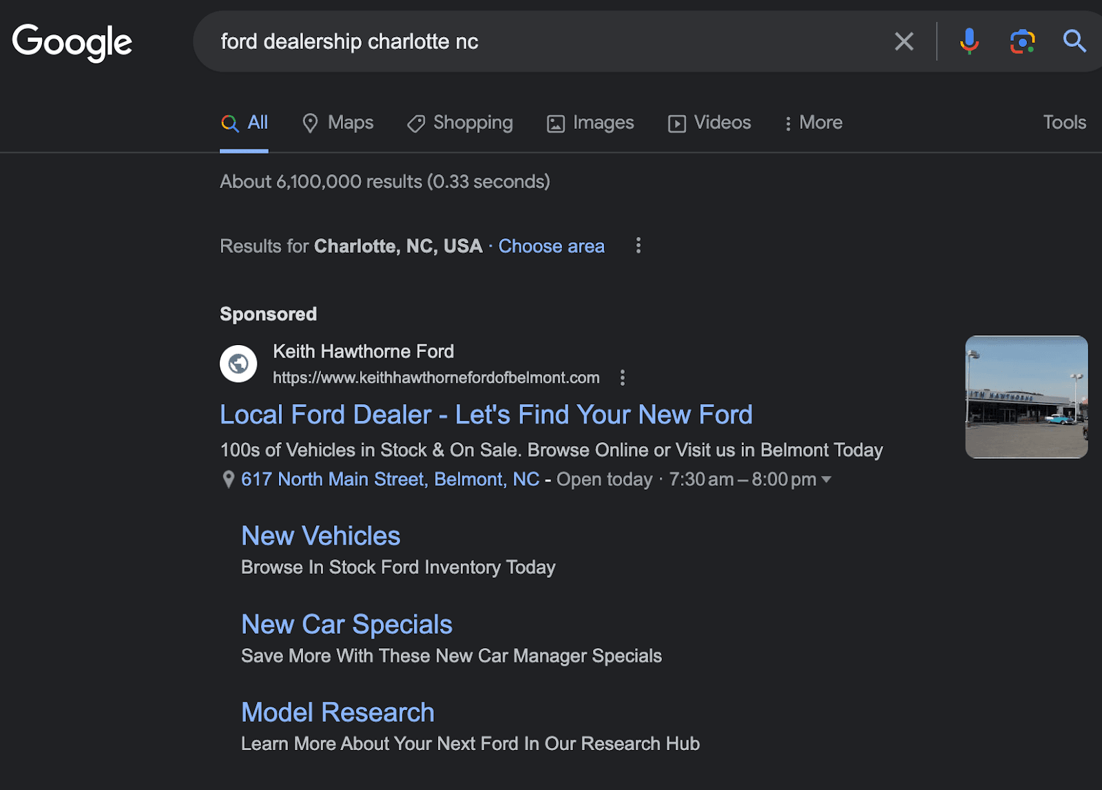 search results for ford charlotte