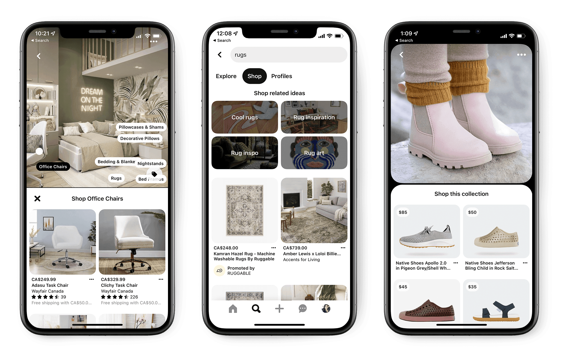 pinterest ads shopping
