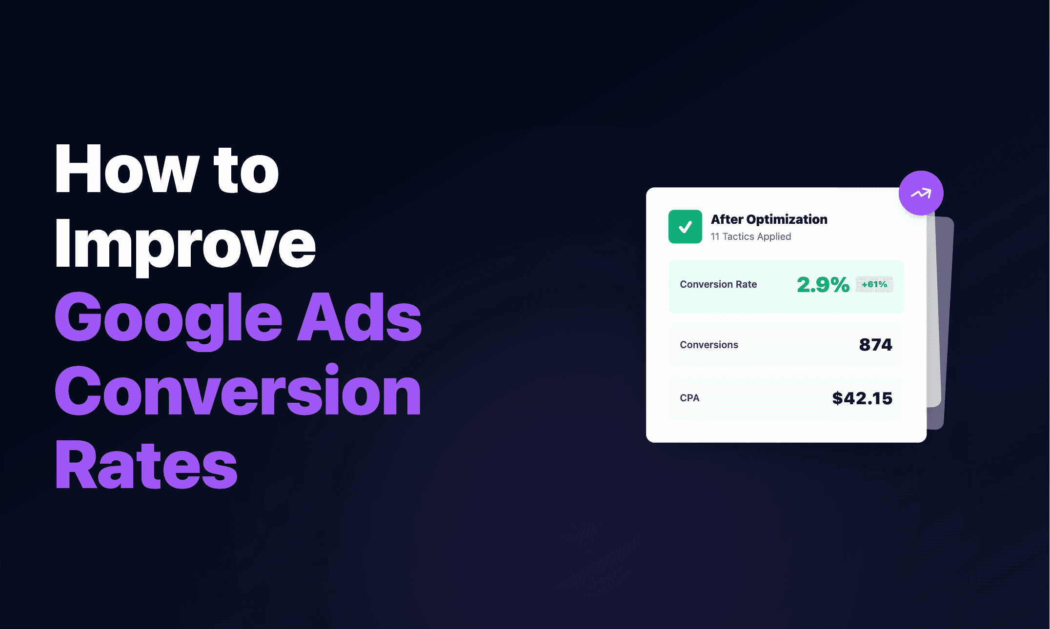 Tactics to improve Google Ads conversion rates