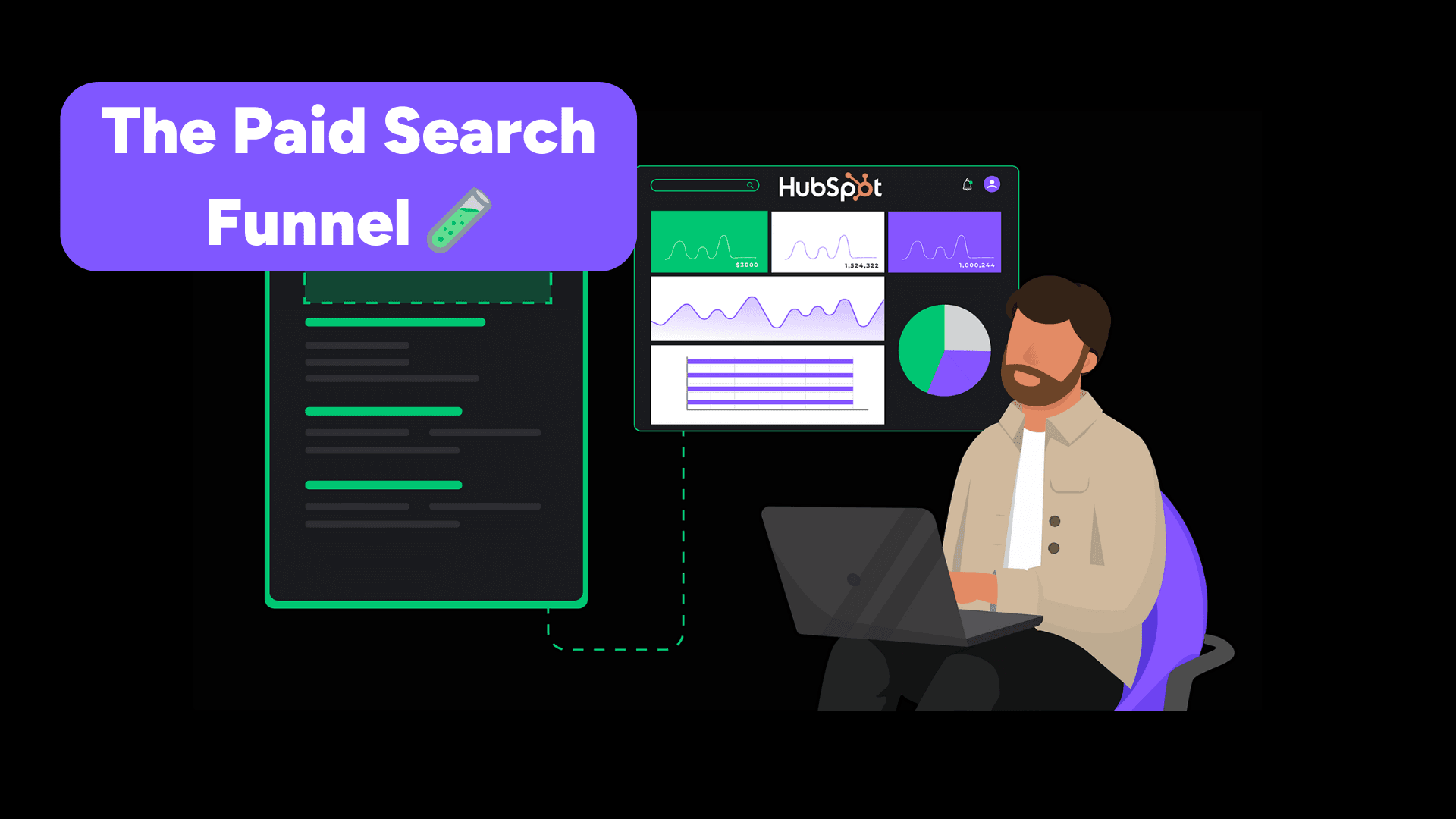 Paid search funnel stages from awareness to conversion