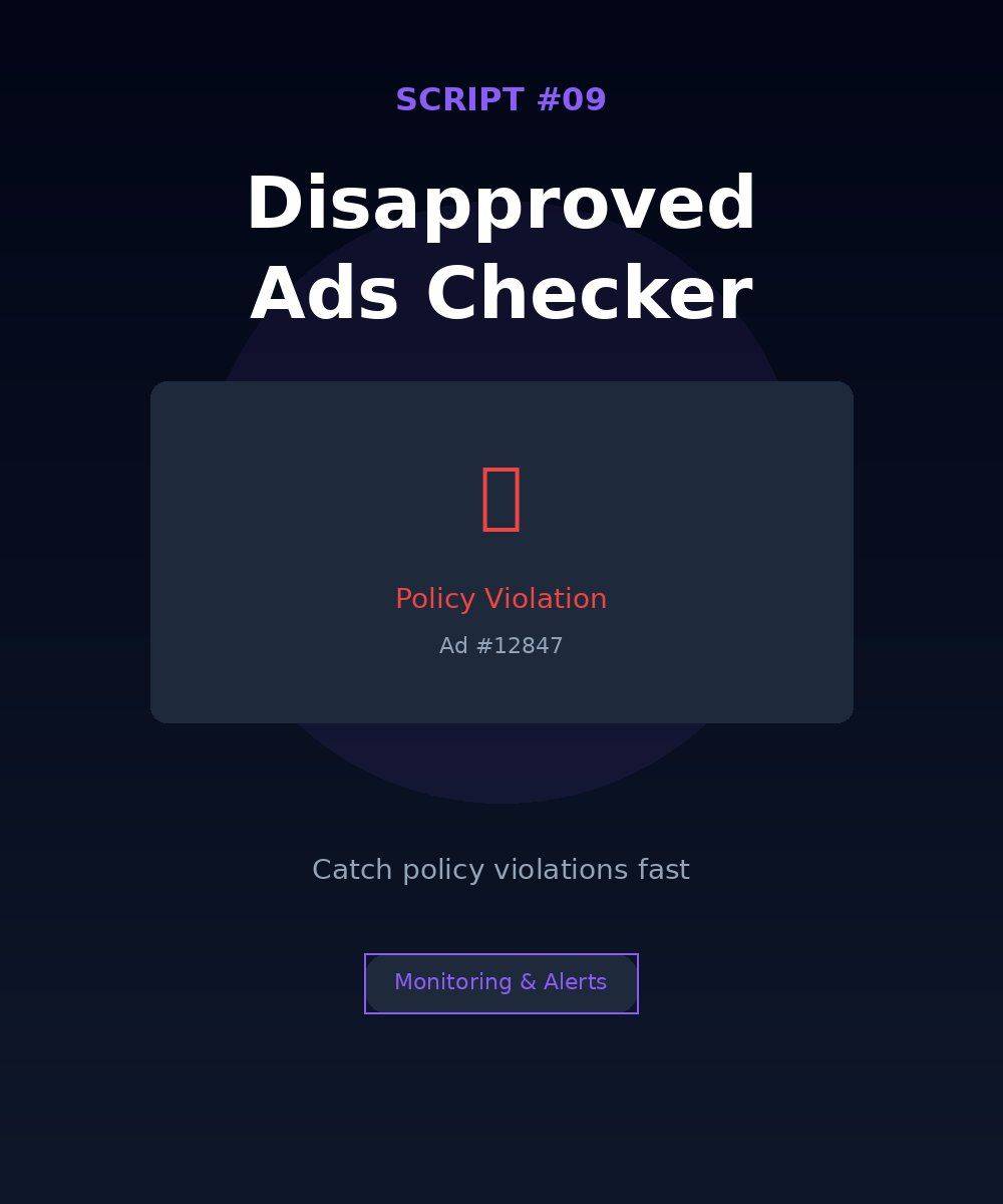 disapproved ads checker