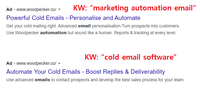 Google search results for Cold Email Software