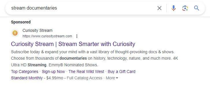 search results for "stream documentaries"