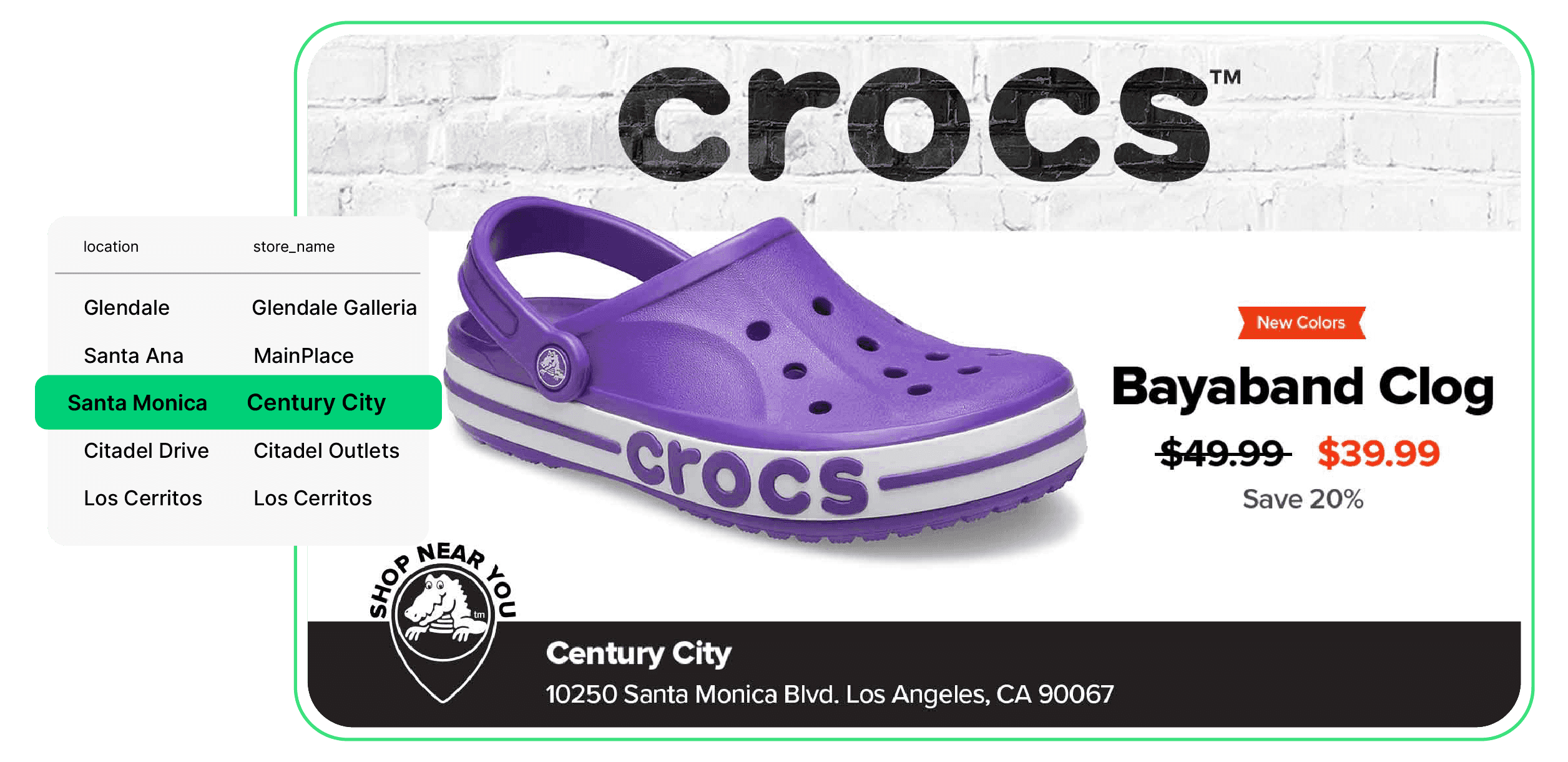 geo targeted remarketing ad example