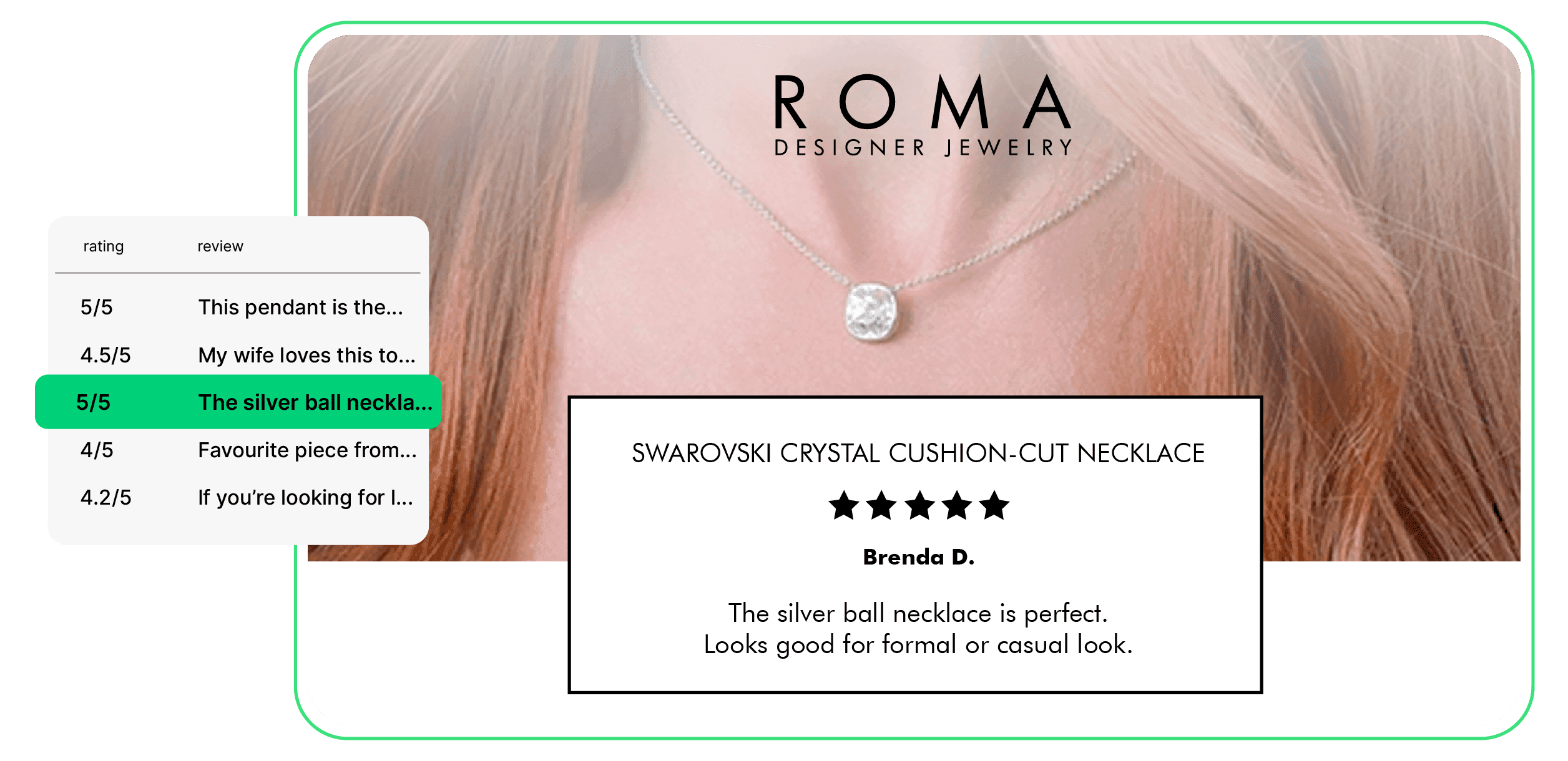 Review trust based remarketing ad example