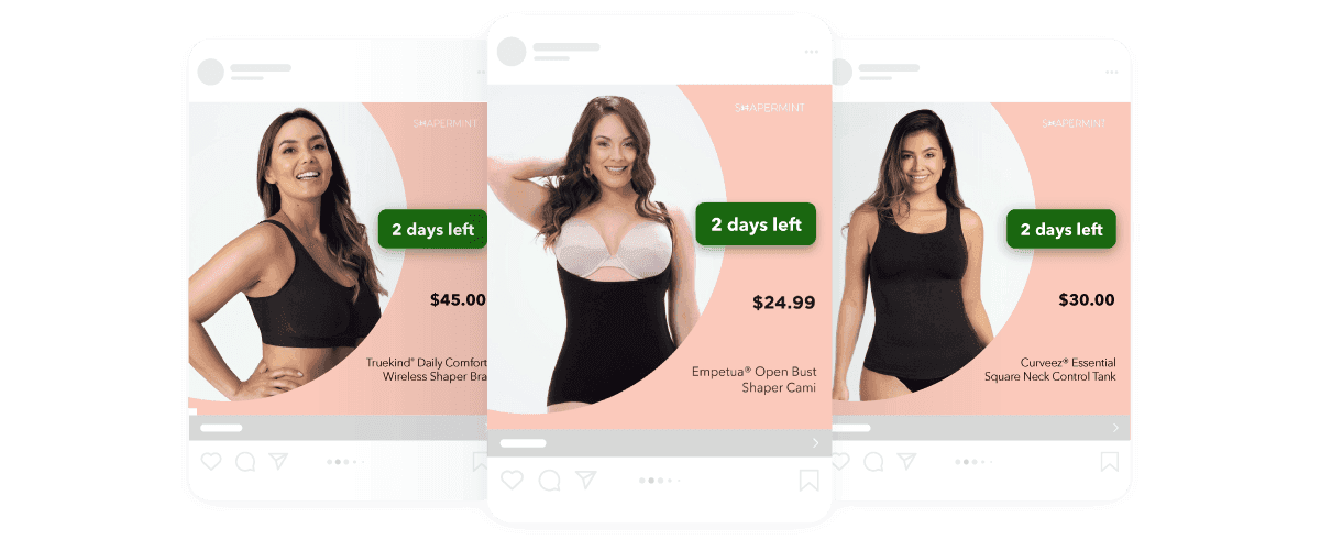 Time sensitive remarketing ad example