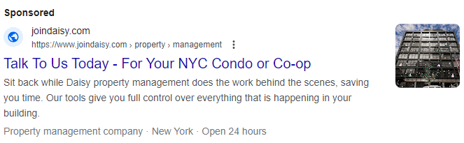 search results for real estate PPC