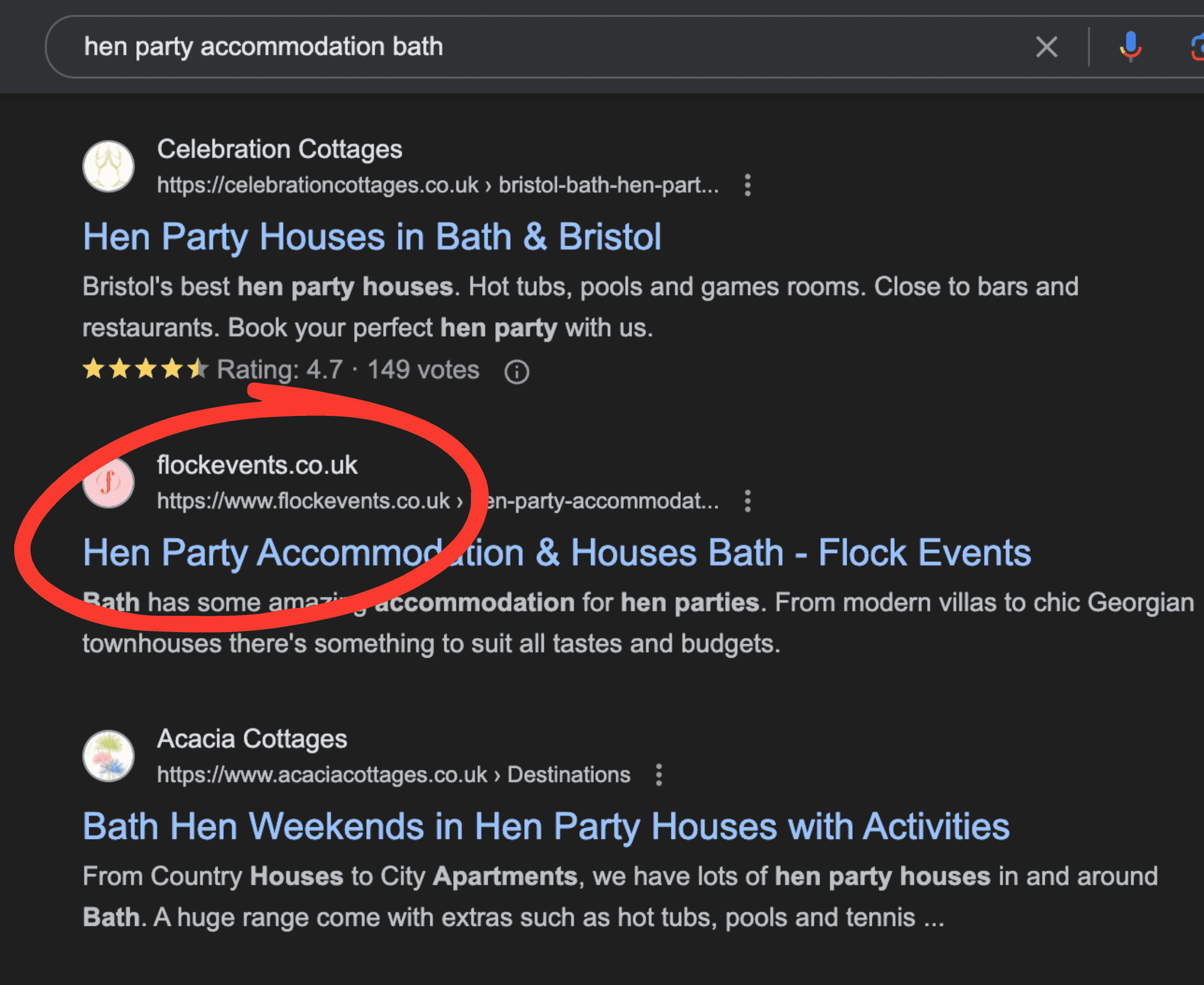 seo results rankings 2