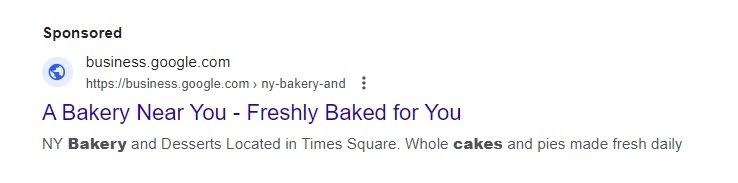 search results for bakery near me