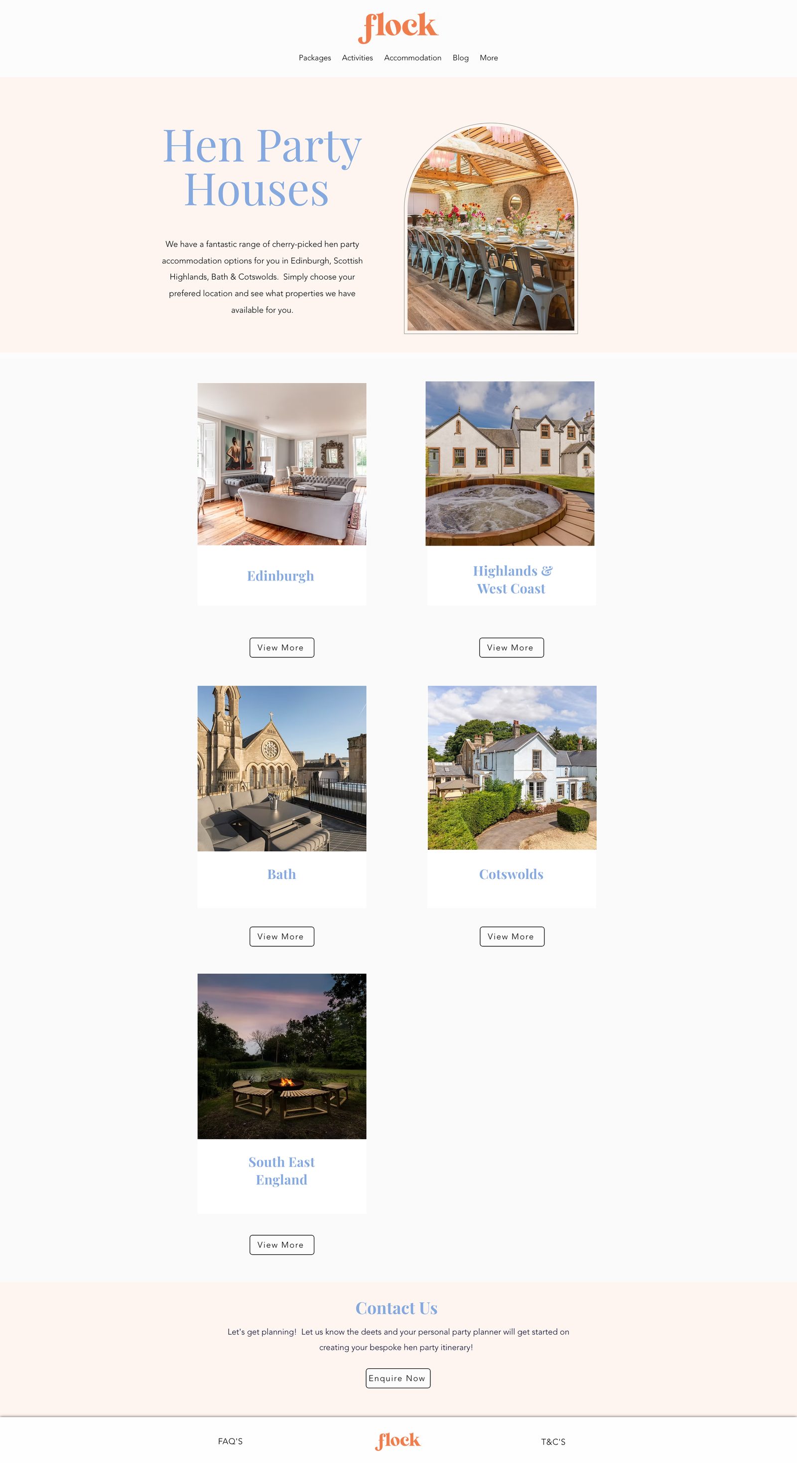 Old Wix version of The accommodation hub
