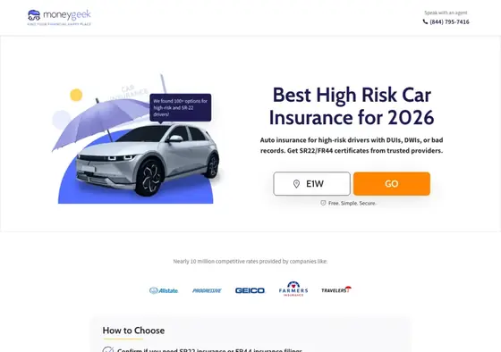 moneygeek.com: Subhead names the driver it is for
