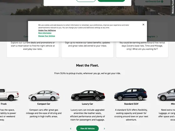 enterprise.com: Fleet carousel answers the fit question