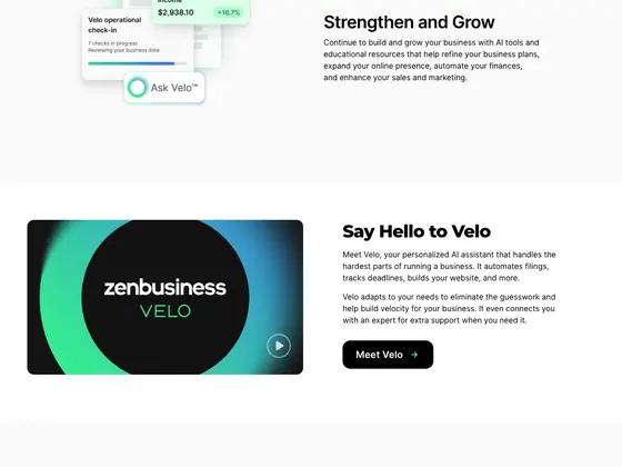 zenbusiness.com: Assistant gets a name, a face, a video