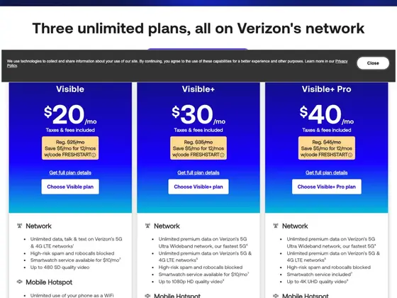 visible.com: Old price stays on the card