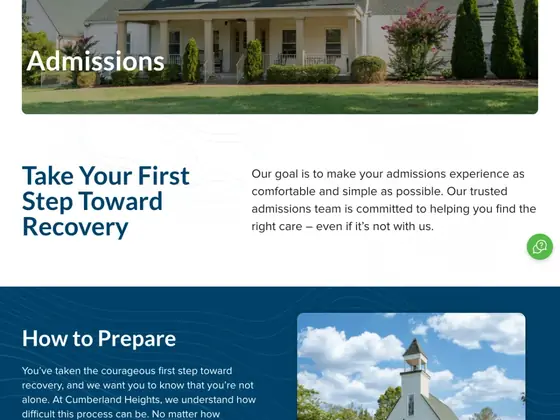 cumberlandheights.org: They promise to refer you elsewhere