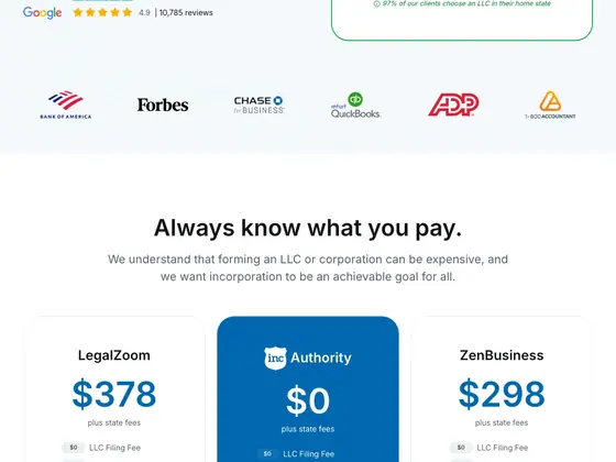 incauthority.com: Rival prices print beside their own