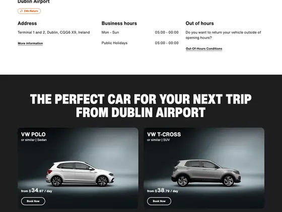 sixt.com: Every car card carries a day rate