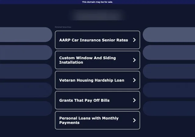 Parked domain receiving ad clicks