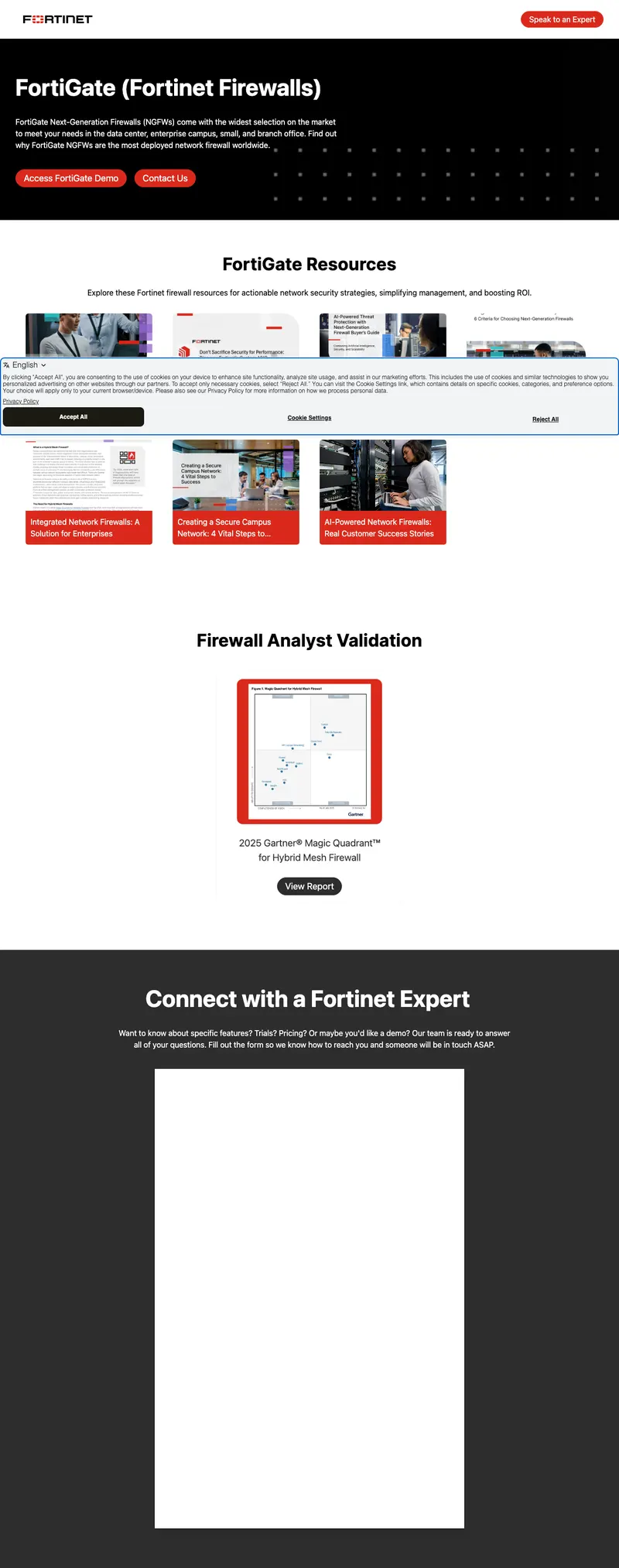 Cybersecurity Software landing page example